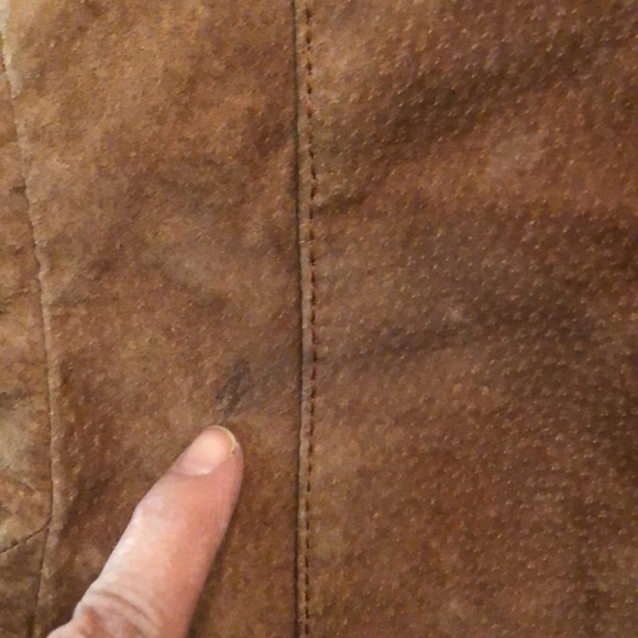 Vintage Men’s brown Suede Bomber Jacket - Distressed Size 42R Porsha by Winer - Picture 9 of 17